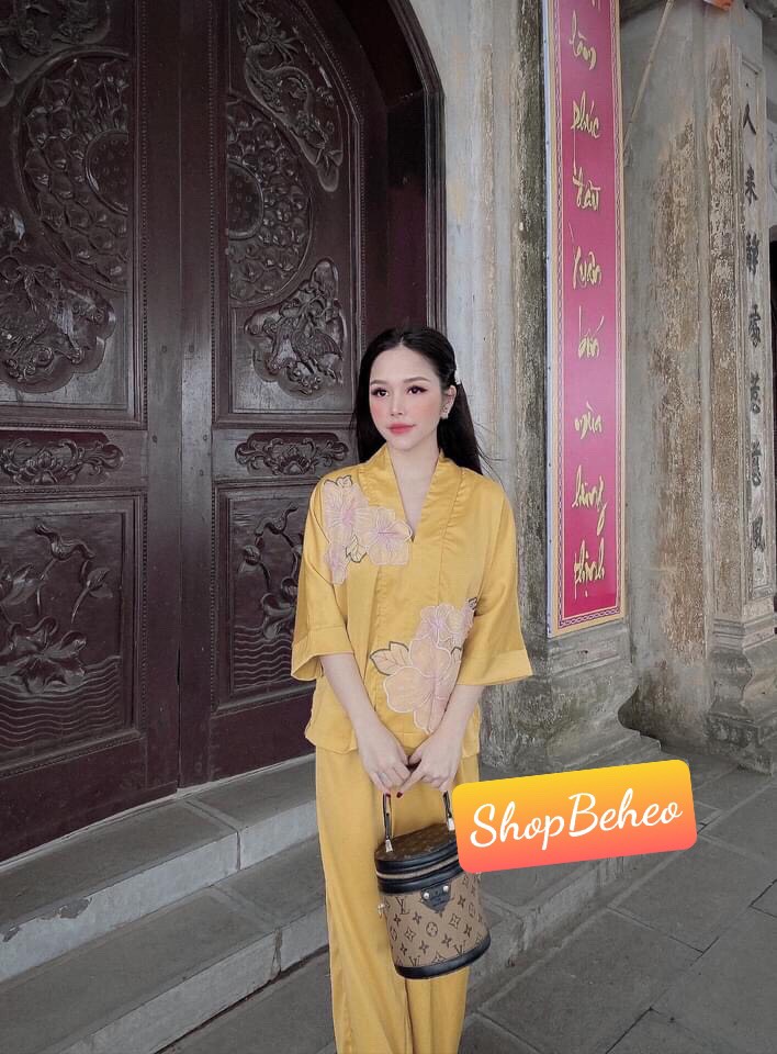 Sét bộ lụa kết hoa