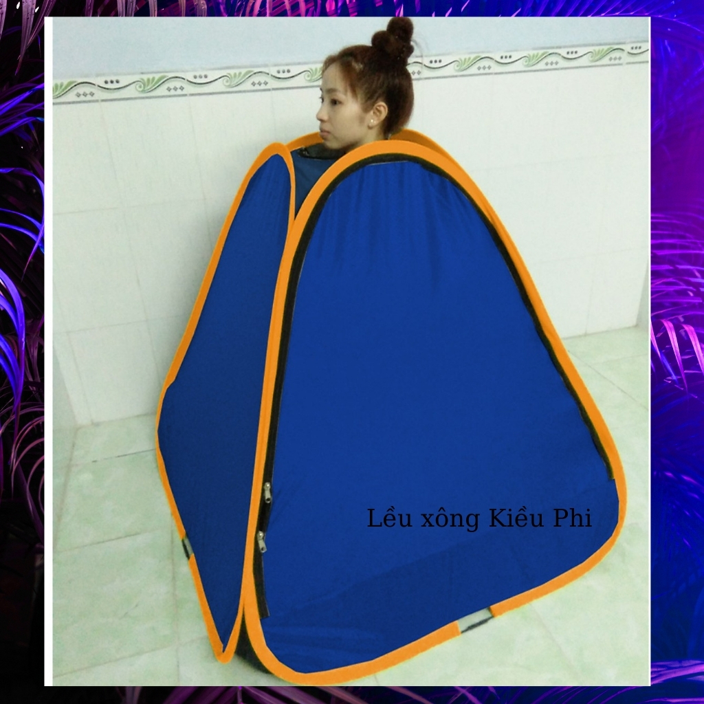 Lều xông hơi chui đầu tam giác cao cấp tự bung chui đầu sau sinh gấp gọn tiện lợi Kiều Phi - khung không han gỉ bảo hành 18 tháng ( màu ngẫu nhiên)