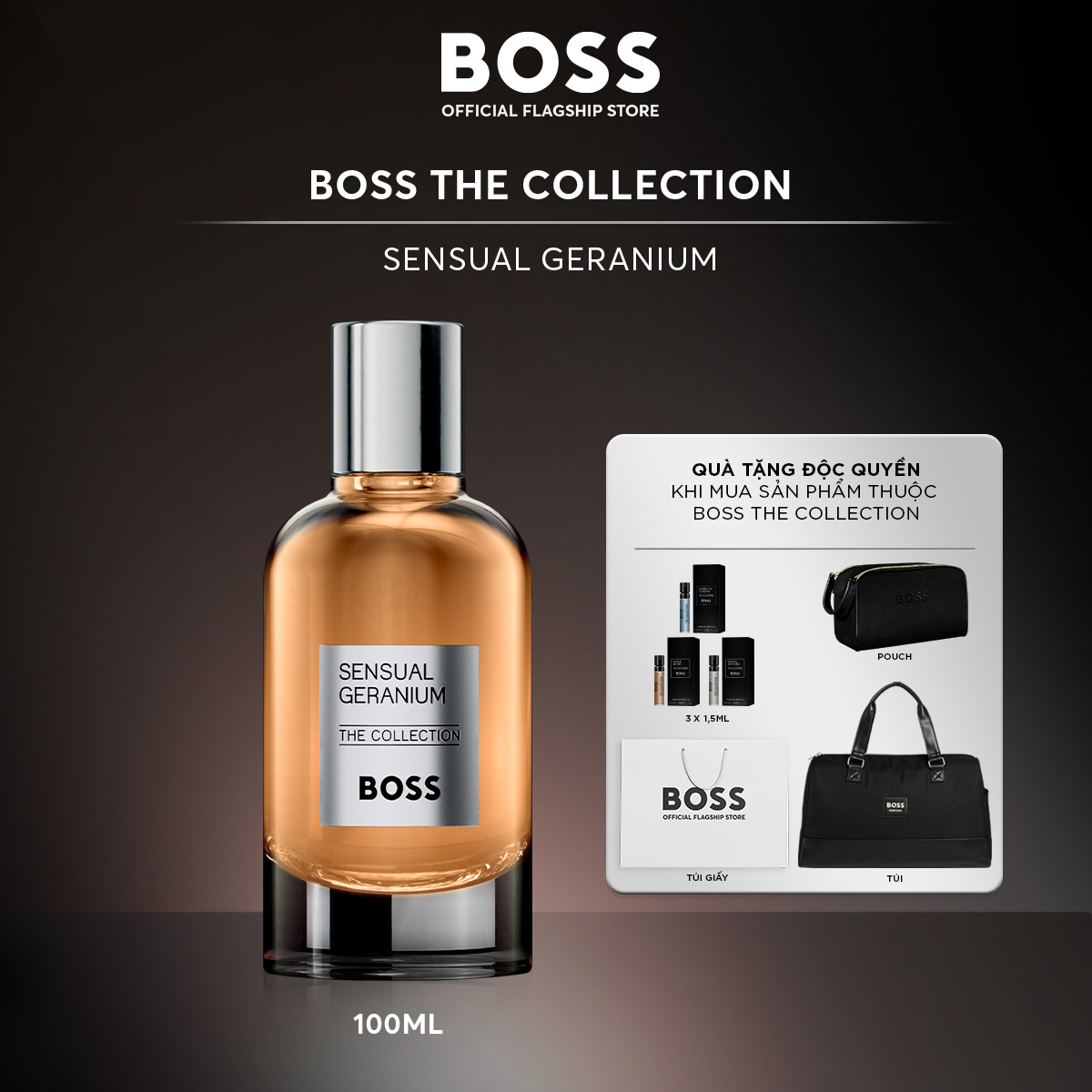 Nước hoa Nam BOSS The COLLECTION Sensual Geranium EDP For Men 100ml