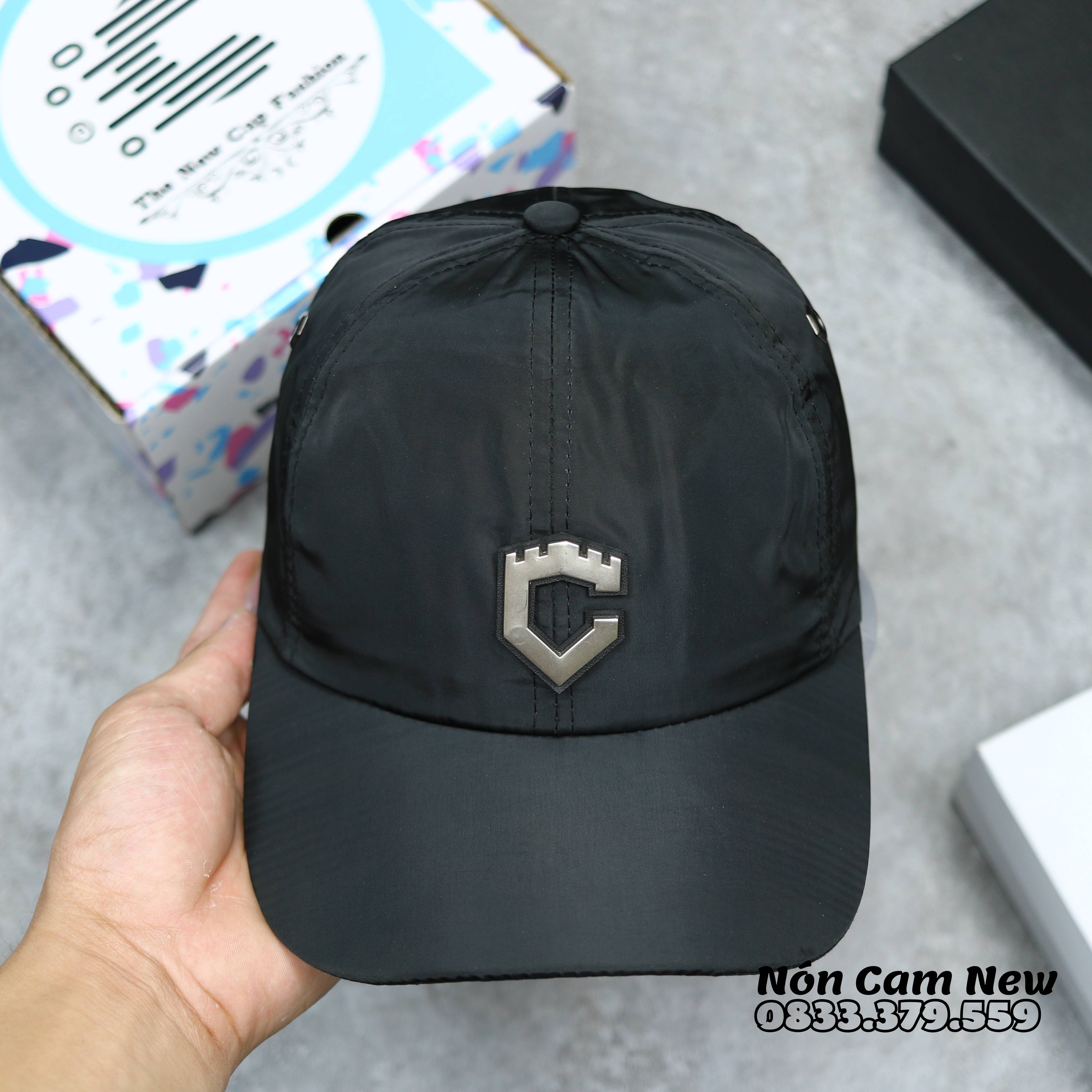 [CHÍNH HÃNG] Mũ NÓN CAM Mũ Lưỡi Trai Logo Chữ C Hình Khiên Vải Dù Lớp Cotton Cực Êm