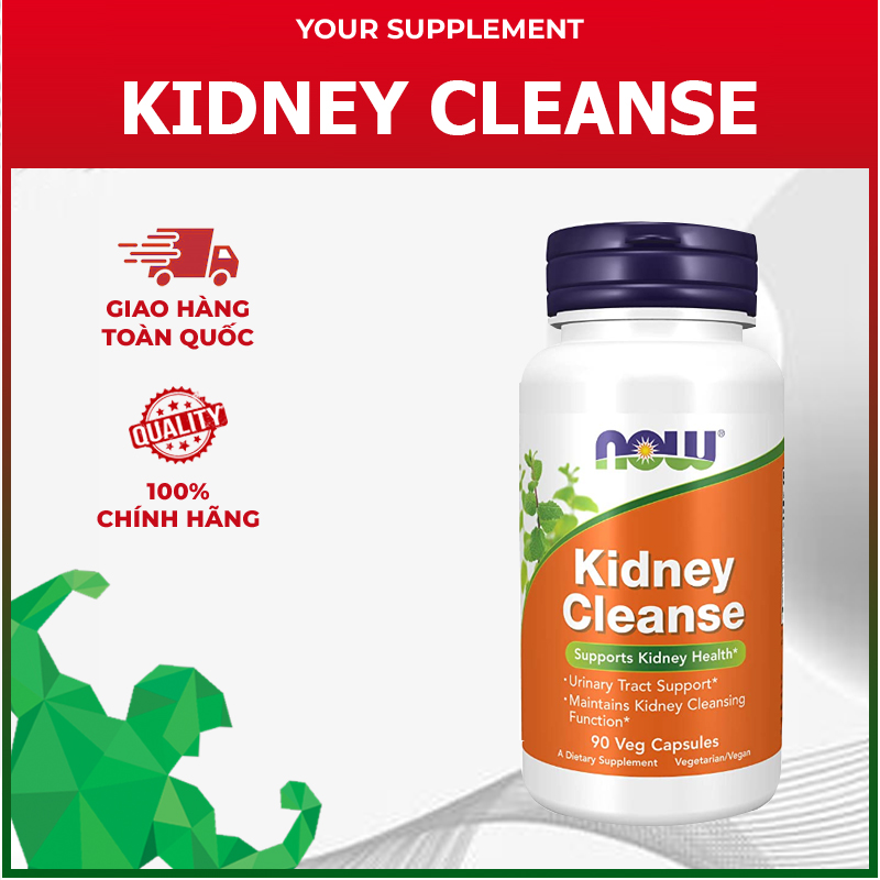 Viên uống bổ thận now kidney cleanse - 90 viên