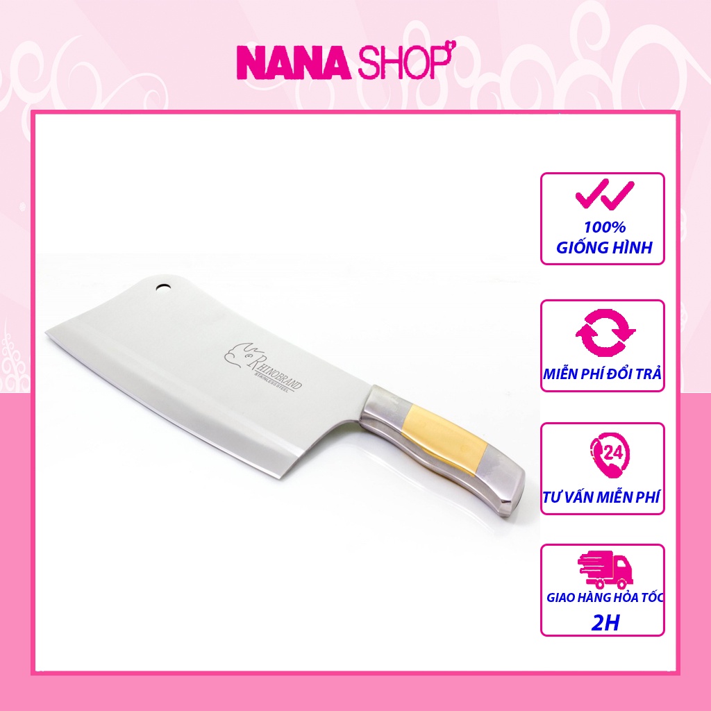Dao chặt xương cán thép Thái Lan loại to cao cấp Rhino 976 nặng ~ 590gram