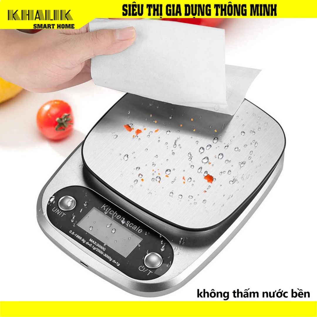 Cân bếp, cân thực phẩm chuyên nghiệp, cân điện tử loại 10kg chính xác
