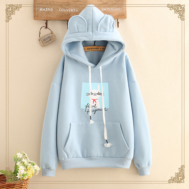 [Tặng Vòng Tay Dễ Thương][HCM]Áo Khoác Nỉ Hoodie Thời Trang Nữ Hình Cute mẫu nỉ mới nhất