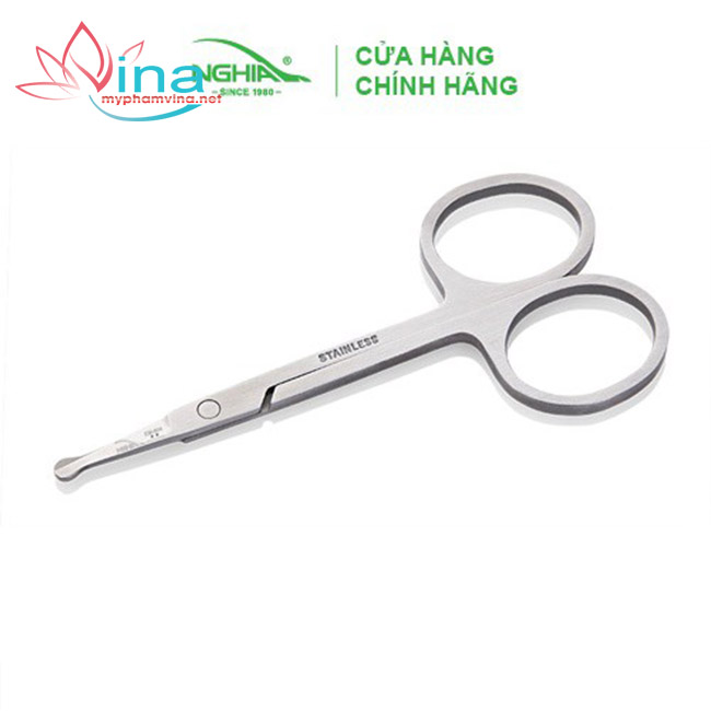 Kéo tỉa lông mĩu Nghĩa thép không gỉ KM.604
