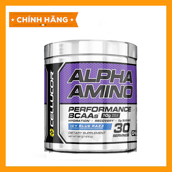 Bcaa alpha amino của cellucor hỗ trợ giảm cân đốt mỡ phục hồi cơ liên tục 30 lần dùng - chính hãng
