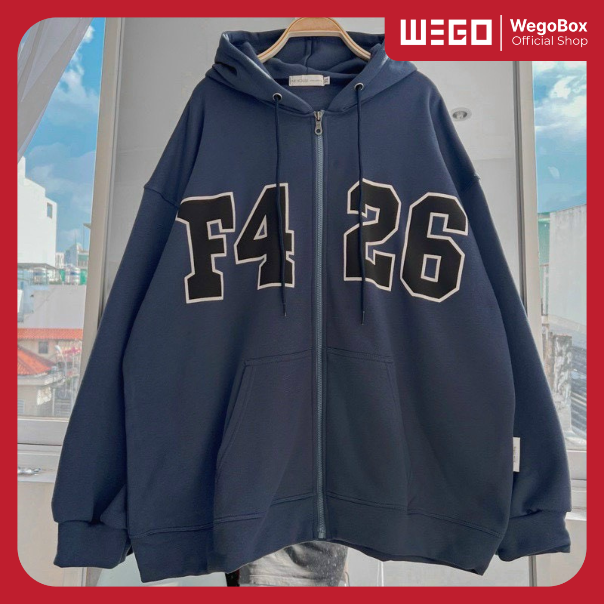Áo Khoác Hoodie Nữ F426 Kiểu Zip Kéo Phối Nón Đa Năng Cách Nhiệt Vải Nỉ Cao Cấp Mềm Mịn Phong Cách Cá Tính Hot Trend Mới