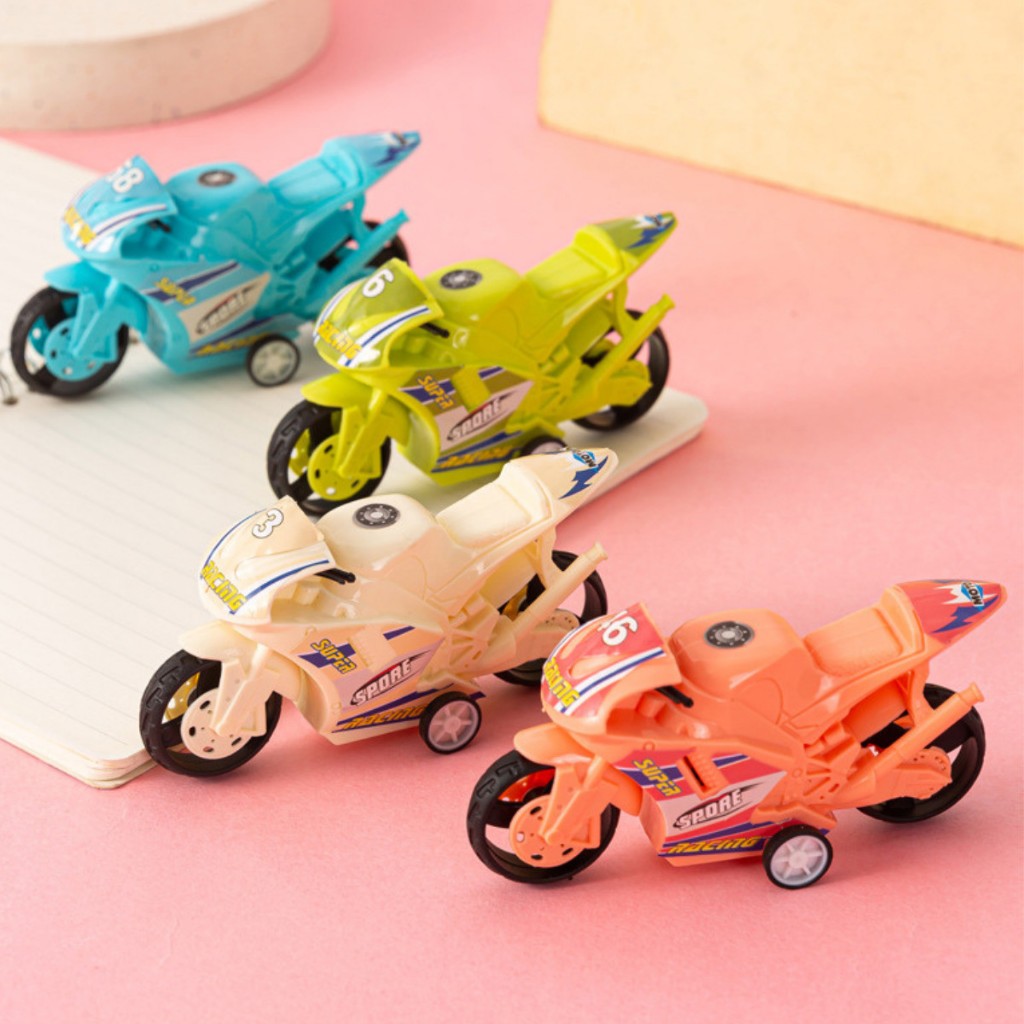 COMBO 4 MÔ HÌNH ĐỒ CHƠI XE MÔTÔ PHÂN KHỐI LỚN CHẠY CÓT DÀNH CHO BÉ