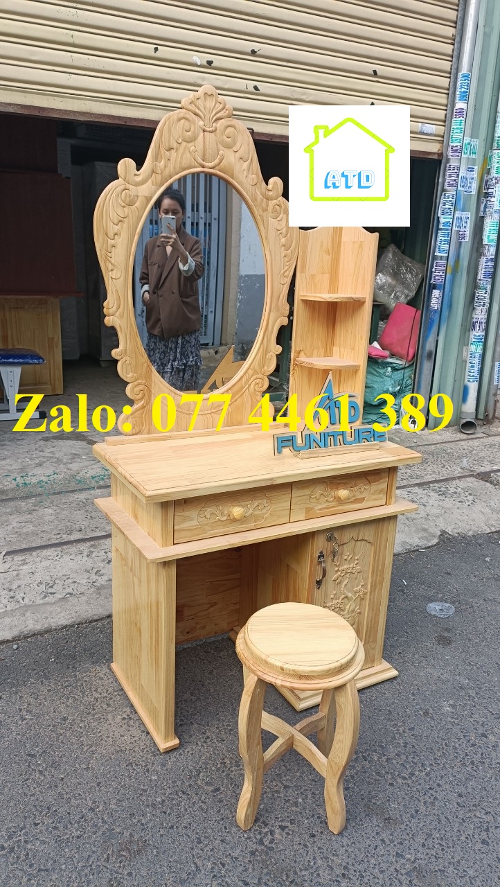 Bàn Trang Điểm Gỗ Thông Siêu Sang, Chắc Chắn Giá Tốt HCM nhiều mẫu giá rẻ