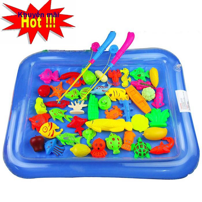 Bộ đồ chơi câu cá, câu cá trẻ em, đồ chơi câu cá dưới nước, đồ chơi câu cá nam châm, bộ câu cá nhựa cho bé - Bộ đồ chơi câu cá bằng nam châm cho trẻ, Món quà yêu thích cho các bé