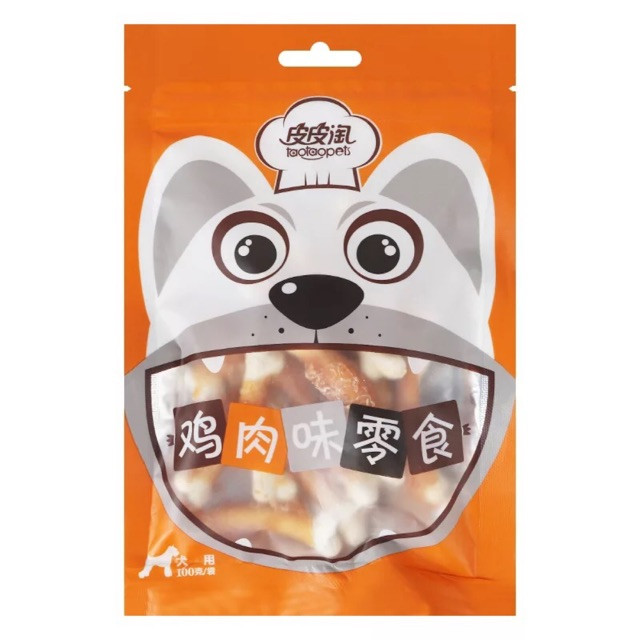 Snack Chó TaotaoPet - Thịt Cuộn Xương Sữa - 100g