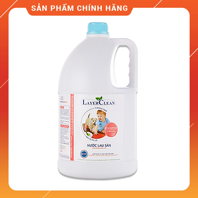 Nước Lau Sàn Hương Quế Organic Layer Clean 5l Không Chứa Hóa Chất Thân Thiện Với Môi Trường