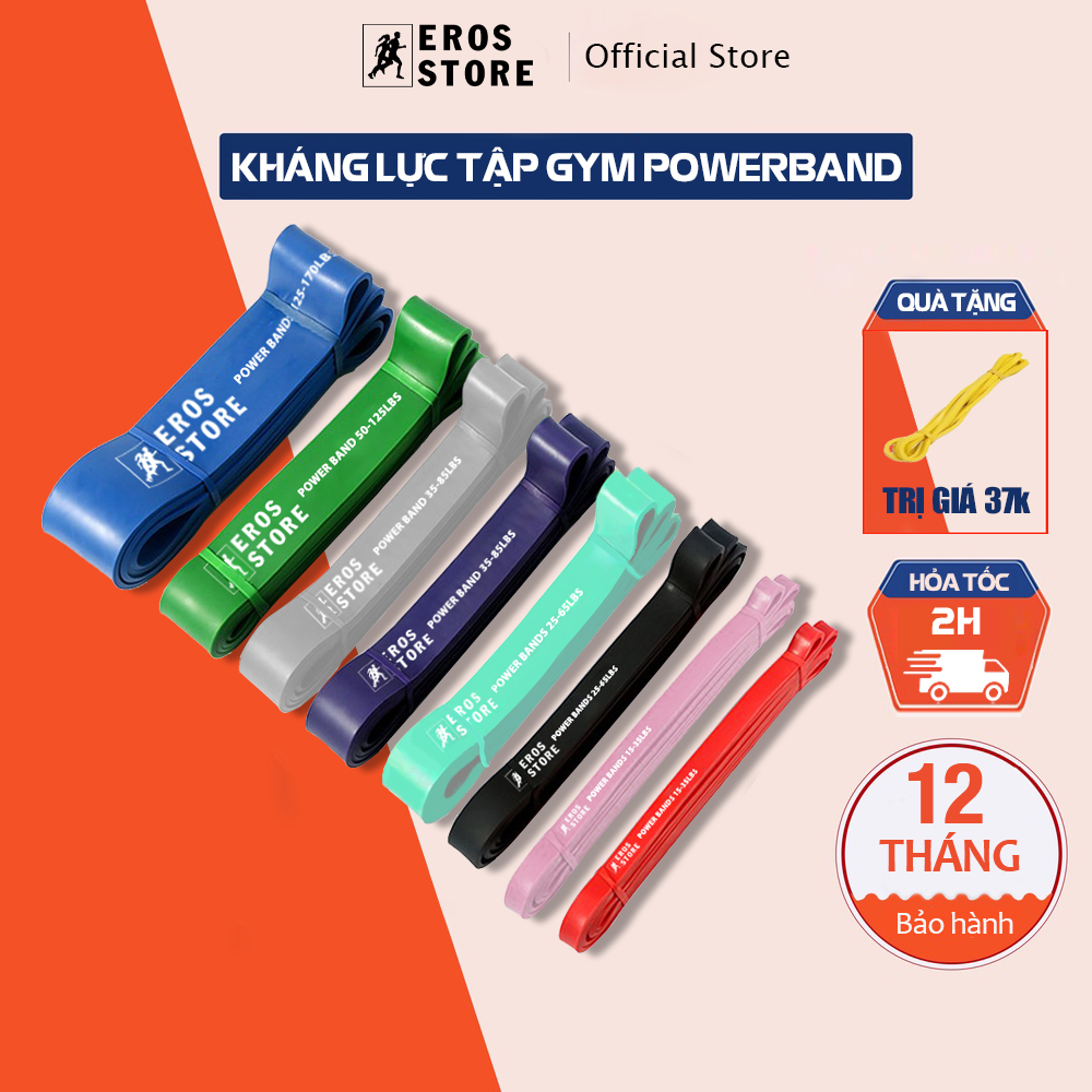 Dây kháng lực tập gym, Power Band đa năng, hỗ trợ luyện tập thể dục, tiện lợi tại nhà, văn phòng EROS