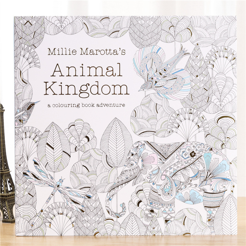 Coloring Book Animal Kingdom Vương Quốc Muôn Loài 96 Trang - Tranh Tô Màu  Dành Cho Người Lớn - Daocuc