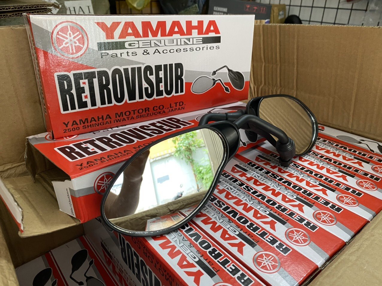 Cặp kính chiếu hậu Yaz gắn mọi dòng xe yamaha, hàng đẹp chất lượng cao - KTMotor Shop