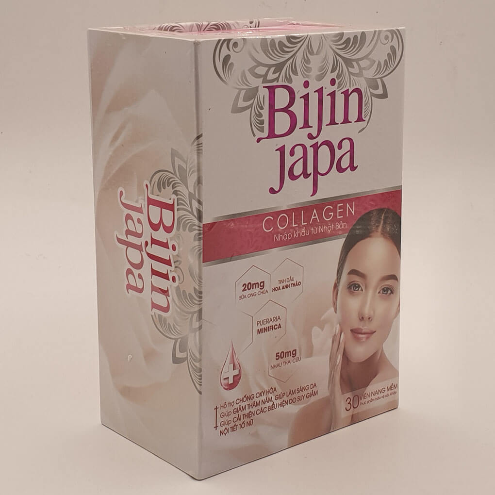 Viên uống Collagen đẹp da, giảm thâm nám BiJin Japa hộp 30 viên