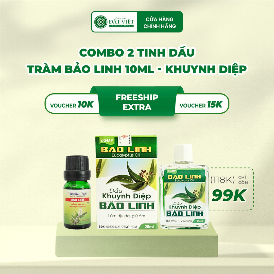 Tinh dầu tràm huế nguyên chất | giữ ấm cho bé | phòng cảm ho - dầu tràm bảo linh