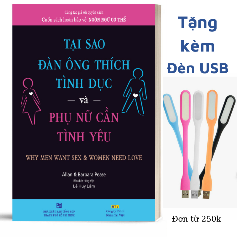 Tại sao đàn ông thích tình dục và phụ nữ cần tình yêu - tặng bookmank