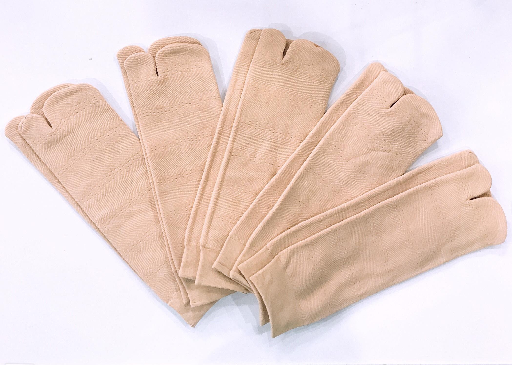 5 đôi tất vớ Nữ Đi Nắng BÔNG, LOẠI DÀY xỏ ngón Màu da, vải cao cấp, co dãn tốt, thấm hút tốt