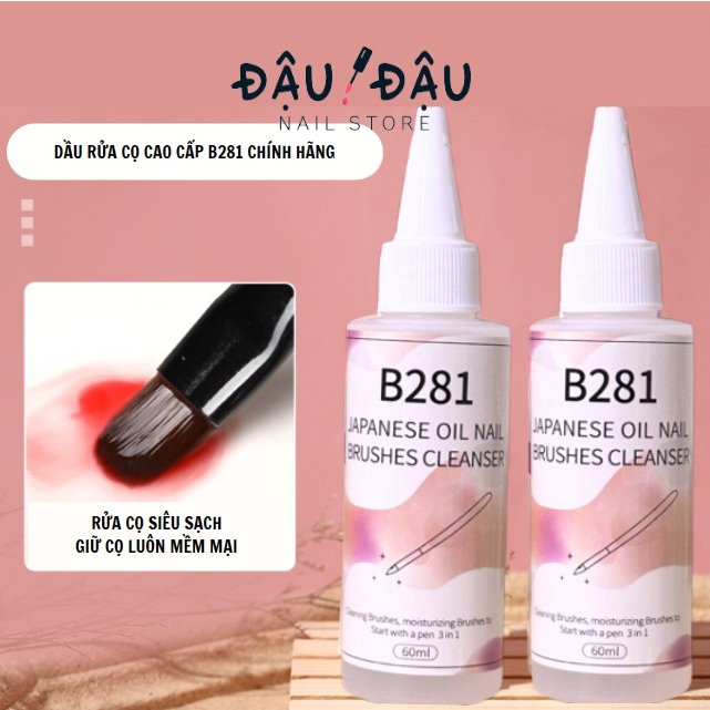 Nước rửa cọ B281 chính hãng cao cấp - Dầu rửa làm sạch cọ, mềm cọ