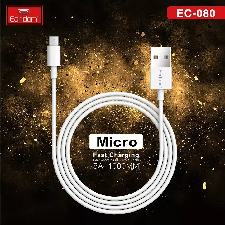 Cáp sạc siêu nhanh 5a cho samsung,xiaomi,oppo,... bền - đẹp - dài 1m earldom ec-080 - hàng chính hãng