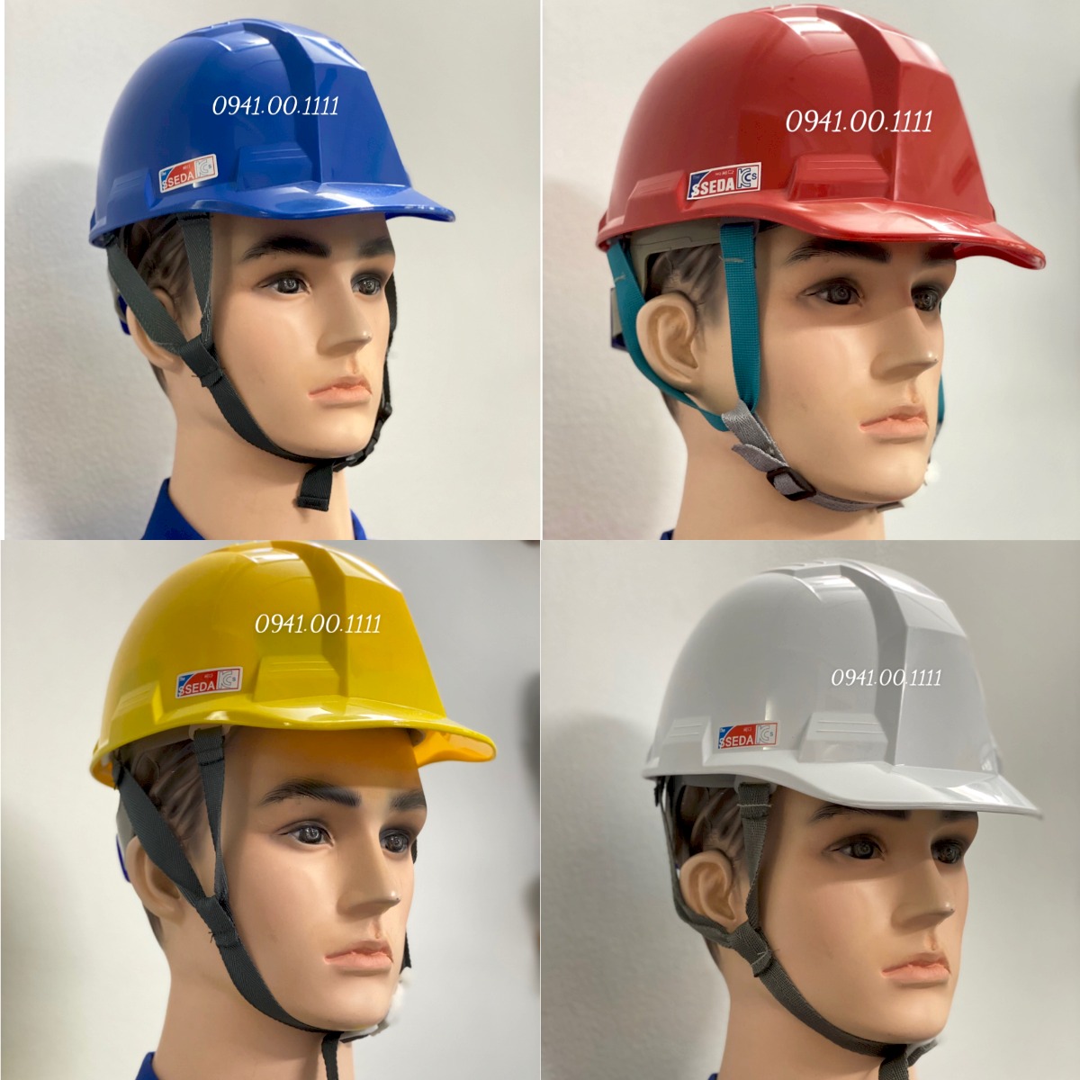 Nón bảo hộ lao động công trình kỹ sư nhiều màu Seda