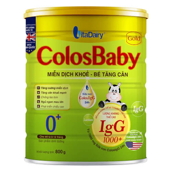 Sữa ColosBaby Gold 0+ 800g 0 - 12 tháng