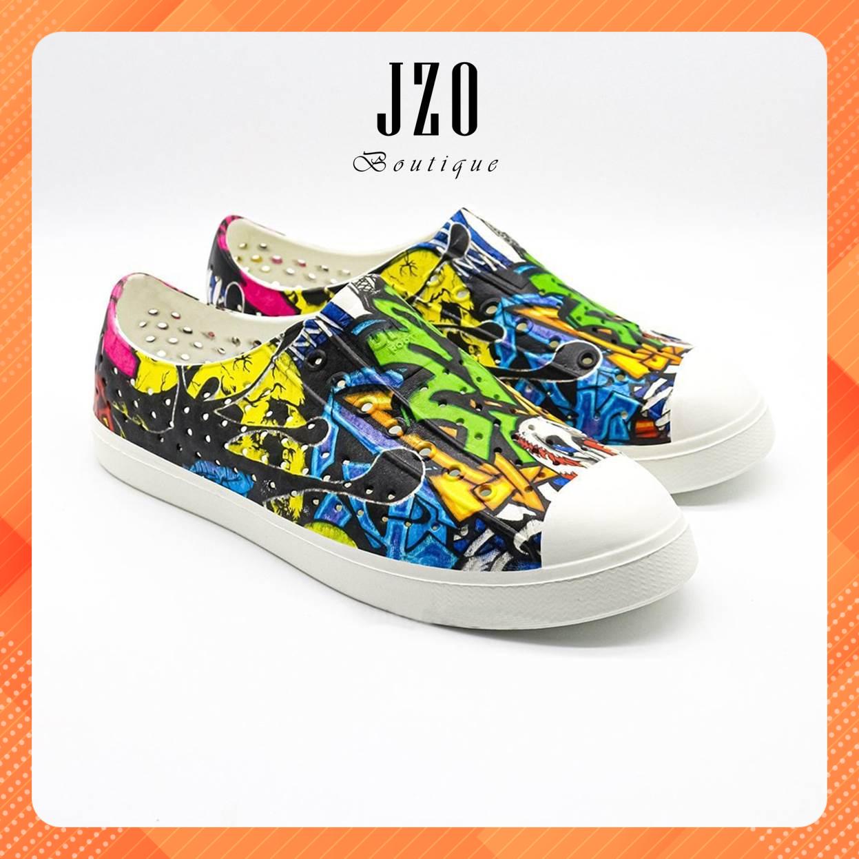 Giày nhựa đi mưa đi biển URBAN FOOTPRINT D2001 Graphics - Màu Graphic