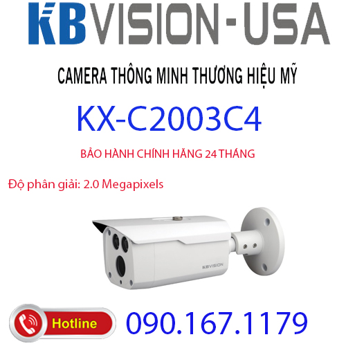 HCMCamera 4 in 1 hồng ngoại 2.0 Megapixel KBVISION KX-C2003C4