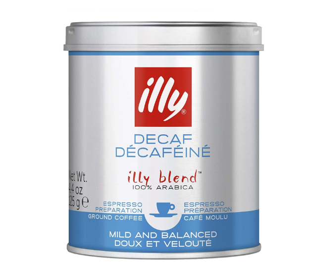 CÀ PHÊ BỘT ILLY COFFEE DECAFFEINATED MEDIUM ROASTED- 125GR ROUND