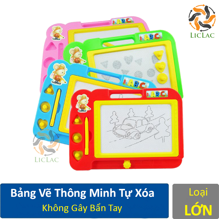[Có Video] Đồ Chơi Bảng Vẽ Thông Minh Tự Xóa Không Gây Bẩn Tay, An Toàn Cho Bé - Liclac