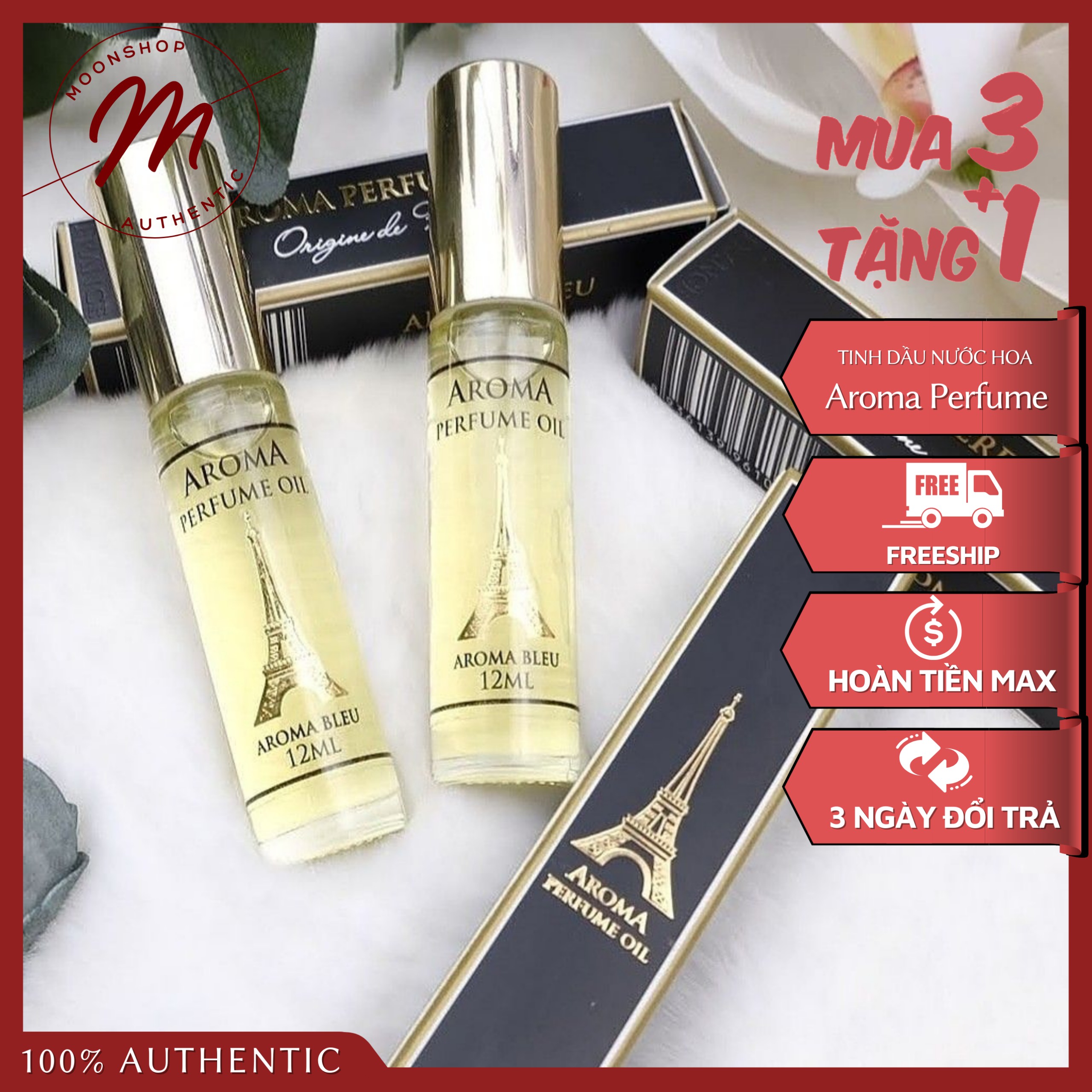 Tinh dầu nước hoa Pháp Aroma Perfume dạng lăn 12ml