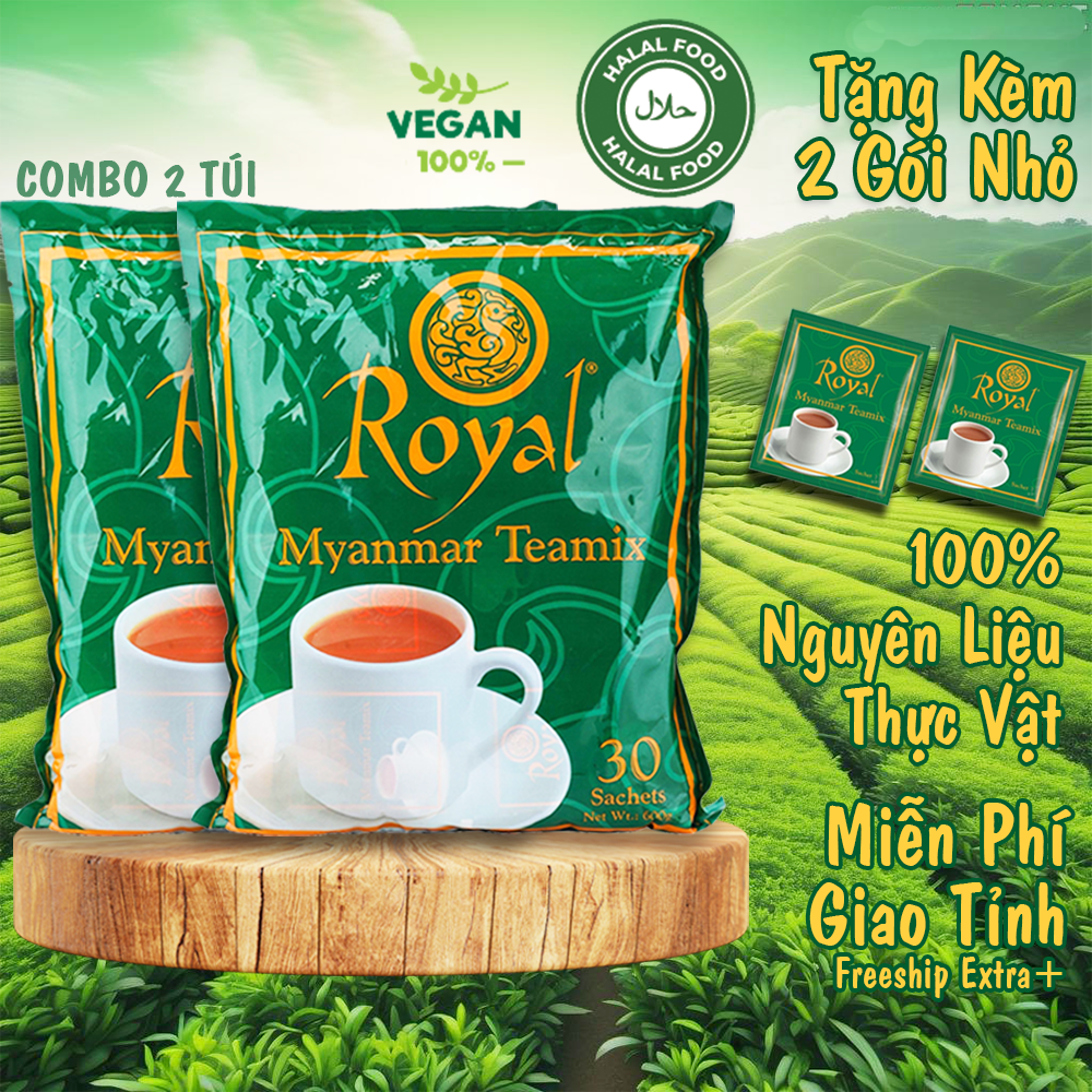Combo 2 Túi Trà Sữa Myanmar Royal Teamix Tiết Kiệm