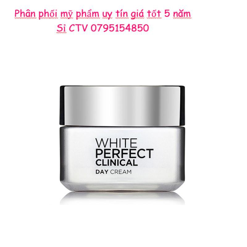 Kem Dưỡng Trắng Mịn Và Giảm Thâm Nám Ban Ngày L'Oreal Paris White Perfect Clinical Day Spf 19Pa +++ 50ml (Kem Ngày)