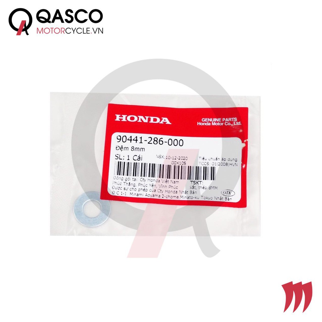 Đệm honda cỡ 8mm qasco