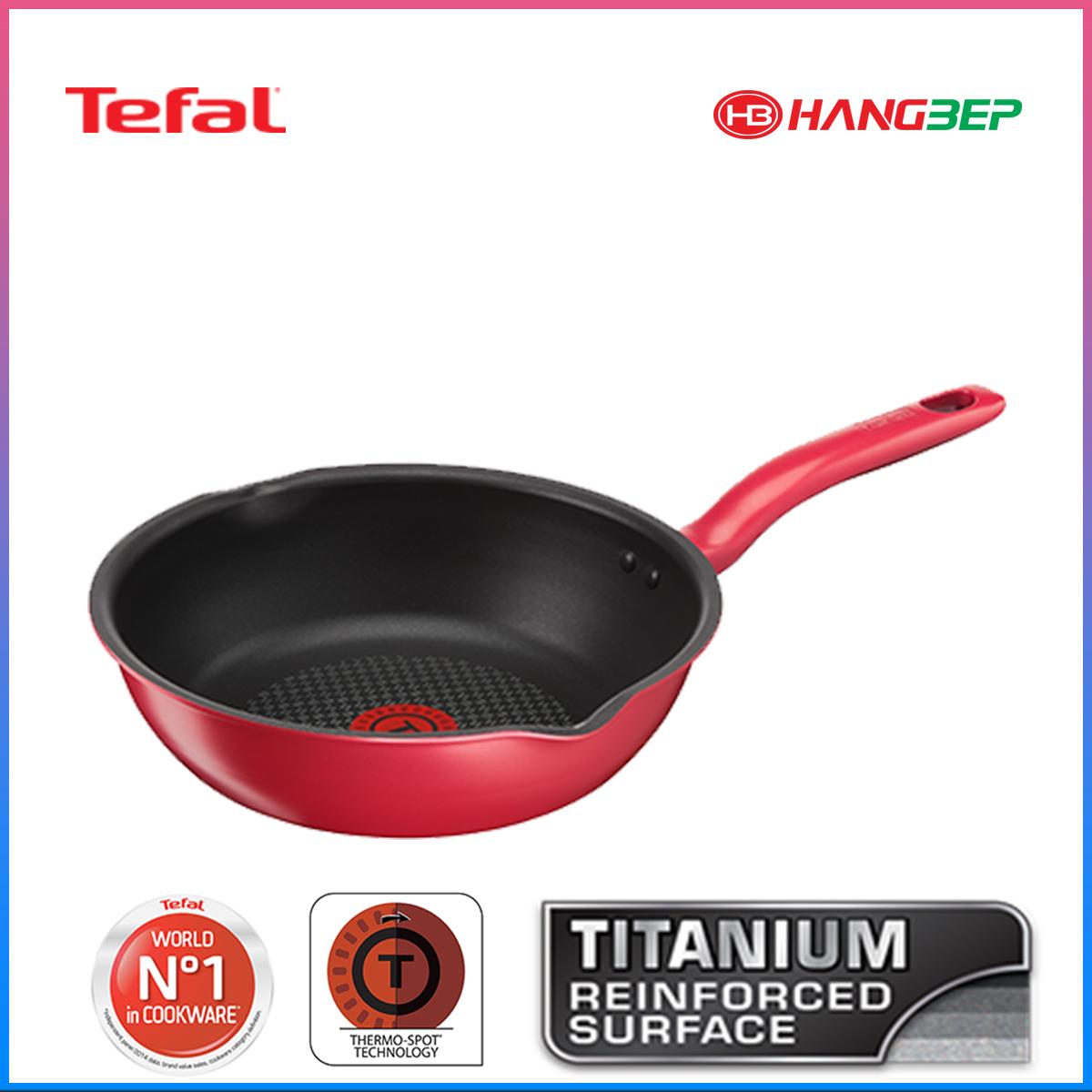 Chảo xào chống dính đế từ 28 cm tefal pure chefl c6428414