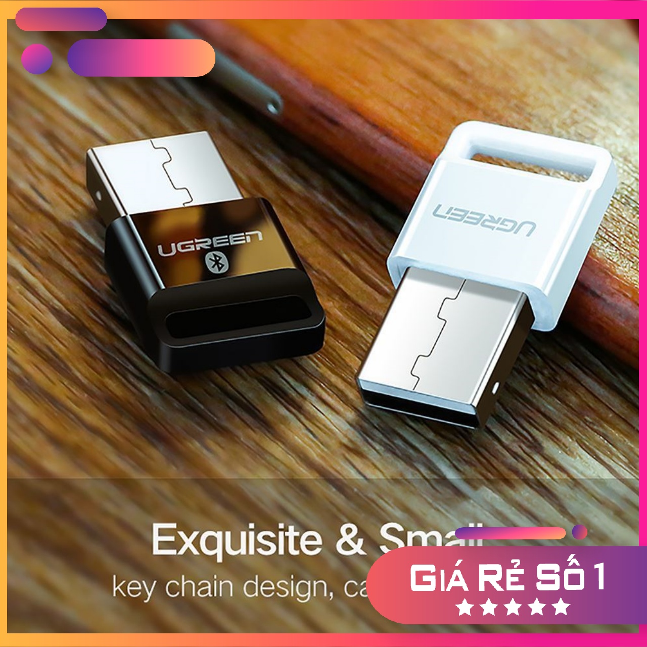 USB Bluetooth 4.0 CSR hỗ trợ Aptx dùng cho máy tính để bàn hoặc laptop UGREEN 30524