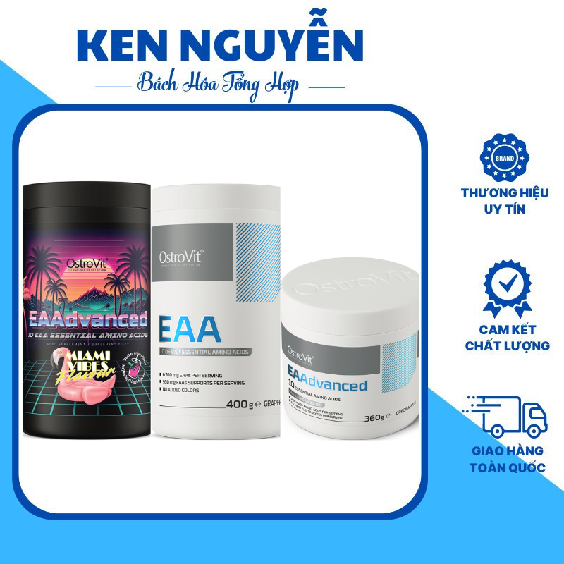  Ostrovit EAA 400g 40ser và Ostrovit EAAdvanced 360g 30ser Phục Hồi Cơ Chống Mất Cơ Phát Triển Cơ Bắp Tăng Sức Bền Bổ Sung Điện Giải 