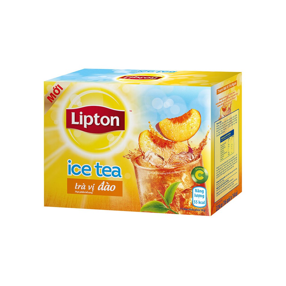 Trà Hòa Tan Lipton Đào Hộp 224gr