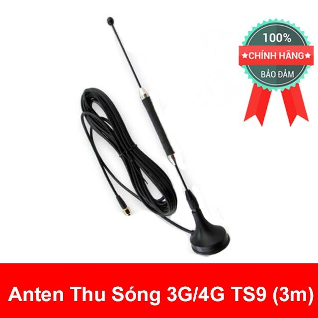 Anten thu sóng 3g/4g chuẩn sma 15dbi thân 36cm cáp dài 2m