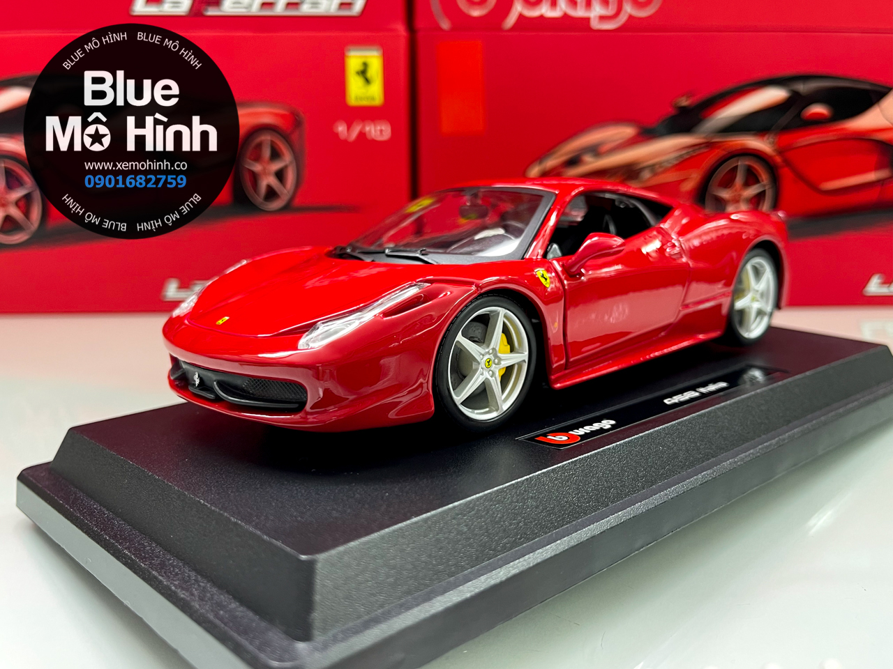 Blue mô hình | xe mô hình ferrari 458 italia bburago 1:24