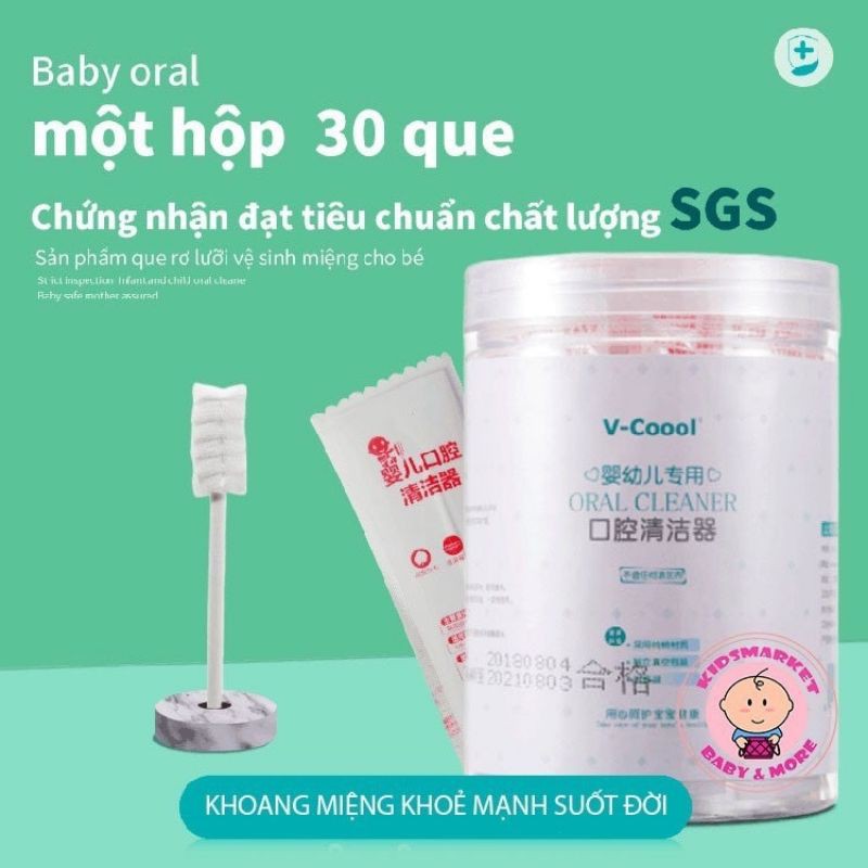 Gạc rơ lưỡi có que cầm VCool