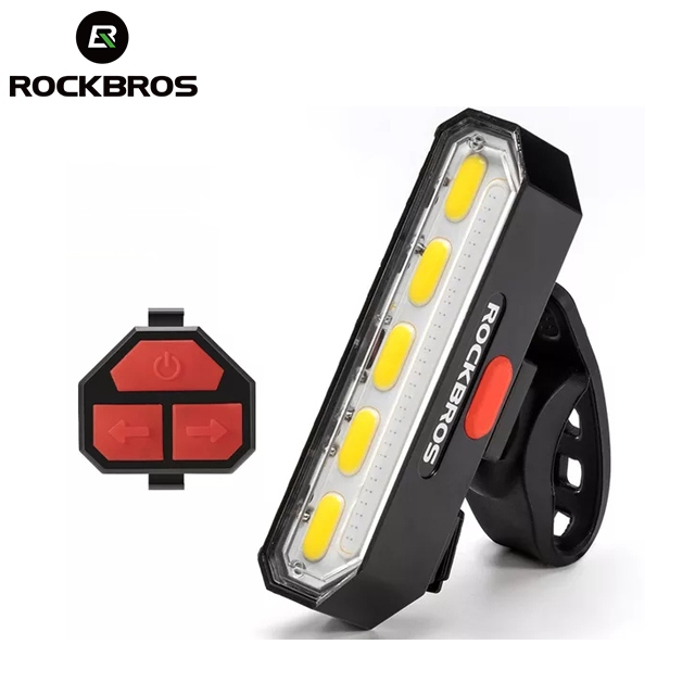 ROCKBROS Đèn Hậu Xe Đạp Đường Trường MTB Đèn Báo Rẽ Đèn Điều Khiển Từ Xa, Đèn LED COB Gắn Đuôi Xe Đạp Sạc USB Mạnh Mẽ