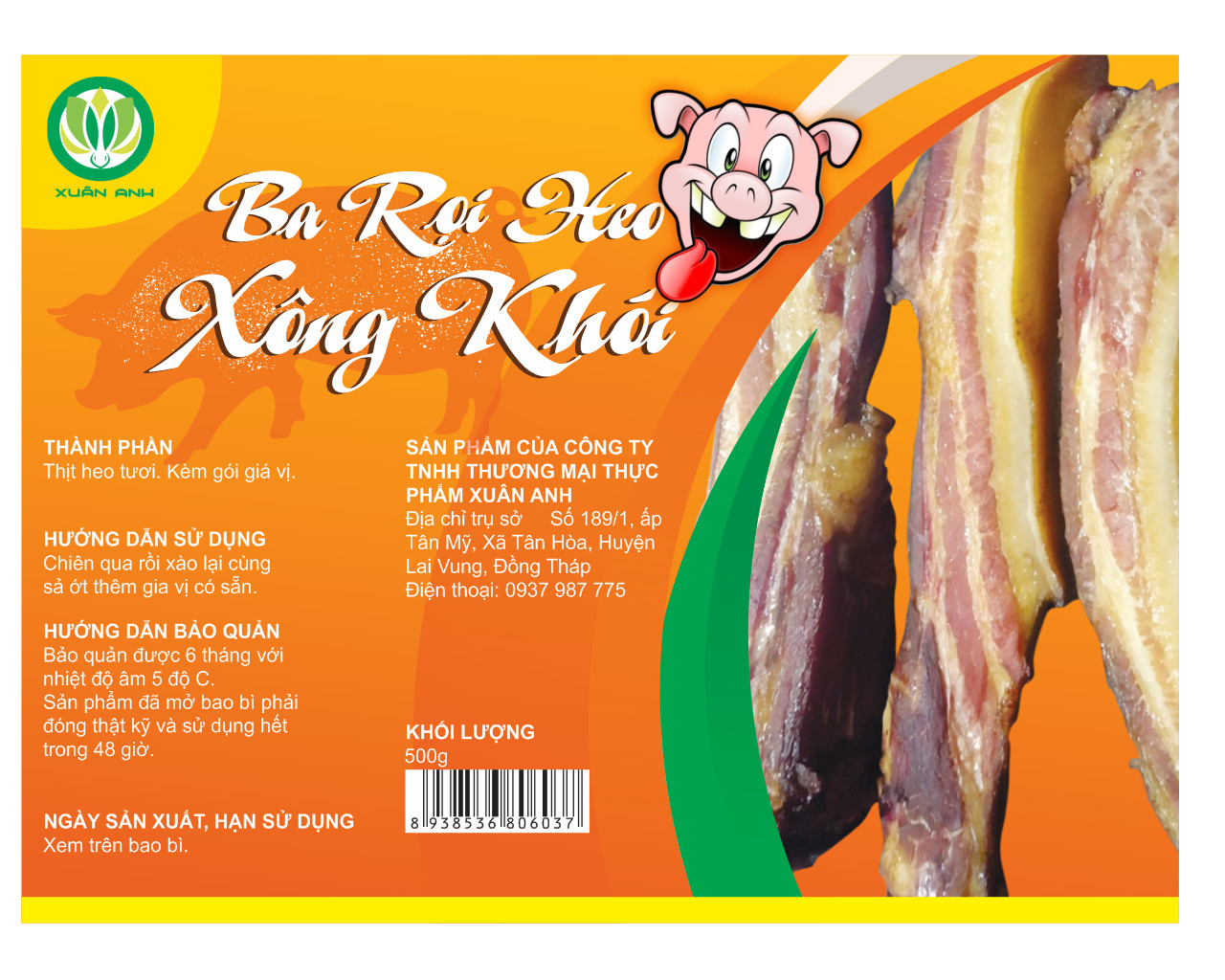 Ba Rọi Heo Xông Khói