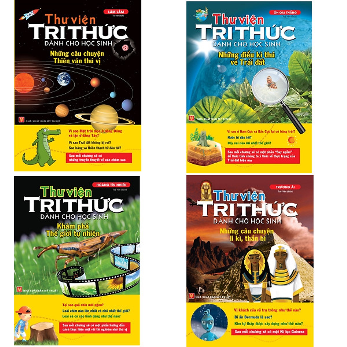 Sách sách combo 4 cuốn thư viện tri thức dành cho học sinh - mhbooks