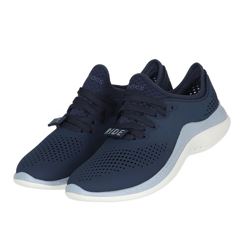 Giày nhựa đi mưa crocs literide pacer 360 buộc dây cho cả nam và nữ màu navy