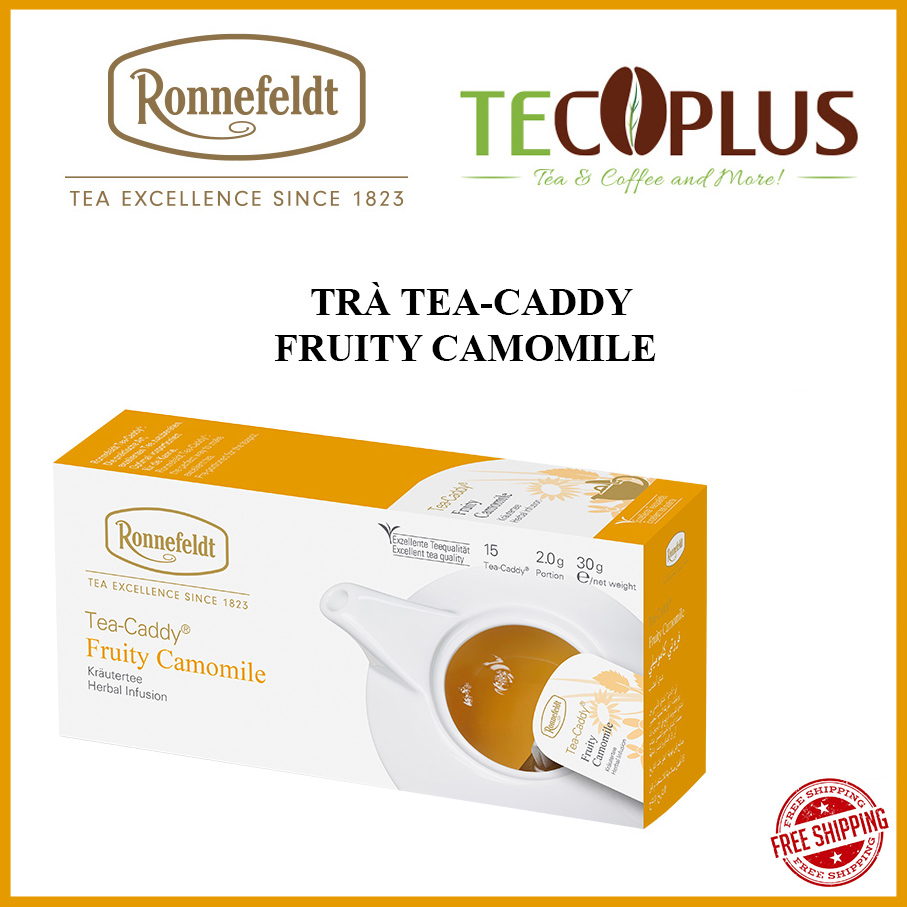 [HCM][HÀNG CHÍNH HÃNG] Ronnefeldt tea - Trà túi lọc Tea-caddy Fruity Camomile 1 hộp / 20 sachets