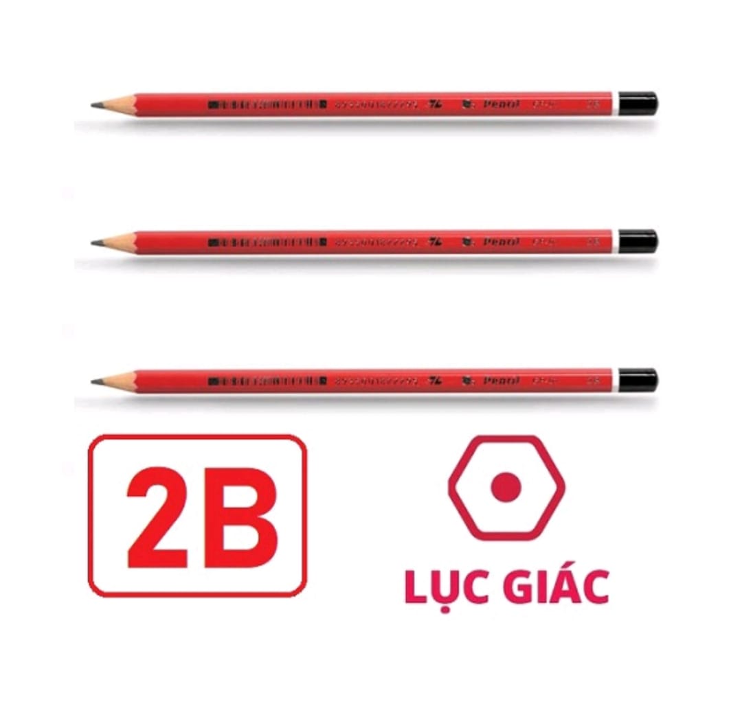 Bút Chì Gỗ 2B Thiên Long GP-01 - Lục Giác