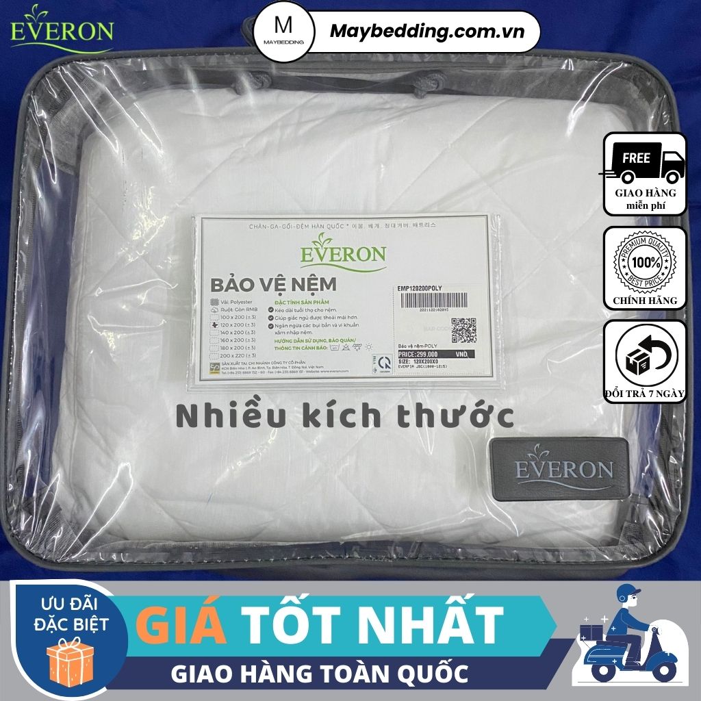 Tấm bảo vệ nệm everon, nhiều kích thước - hàng chính hãng