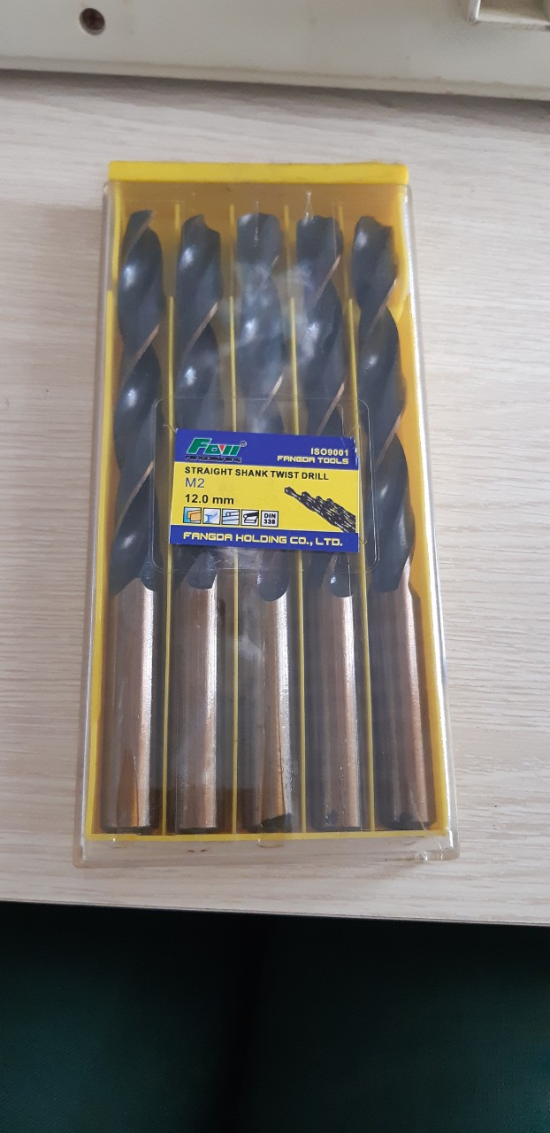 Mũi khoan sắt hss 12mm Fangda FDW cao cấp